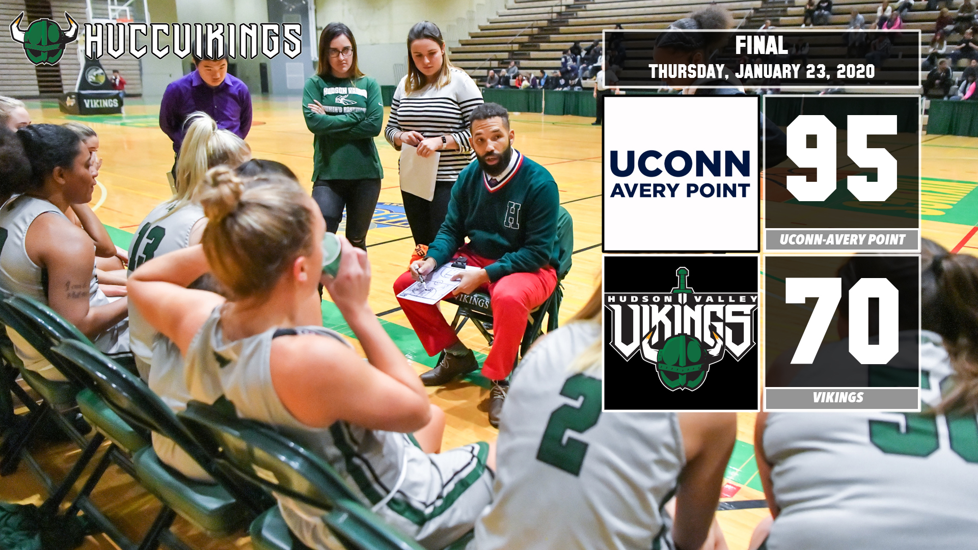 Women's basketball lost 95-70 to UConn Avery Point on Jan. 23, 2020.