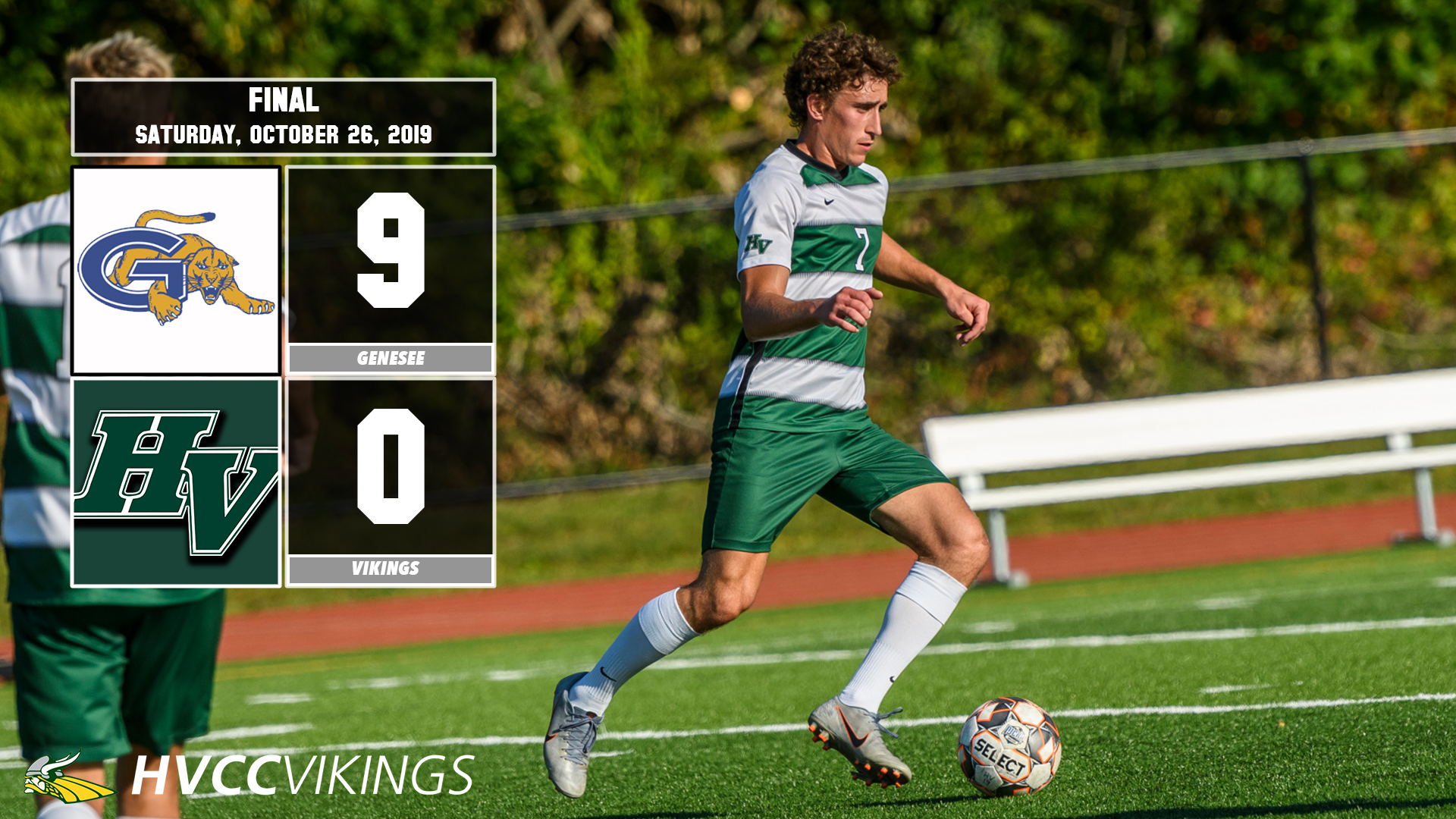 Men's soccer was defeated 9-0 by Genesee on 10/26/2019.