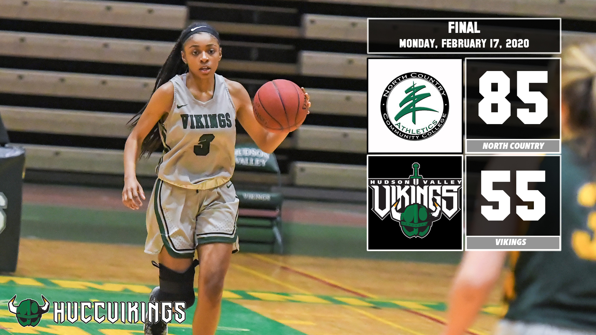 Women's basketball defeated by North Country on Feb. 17, 2020.